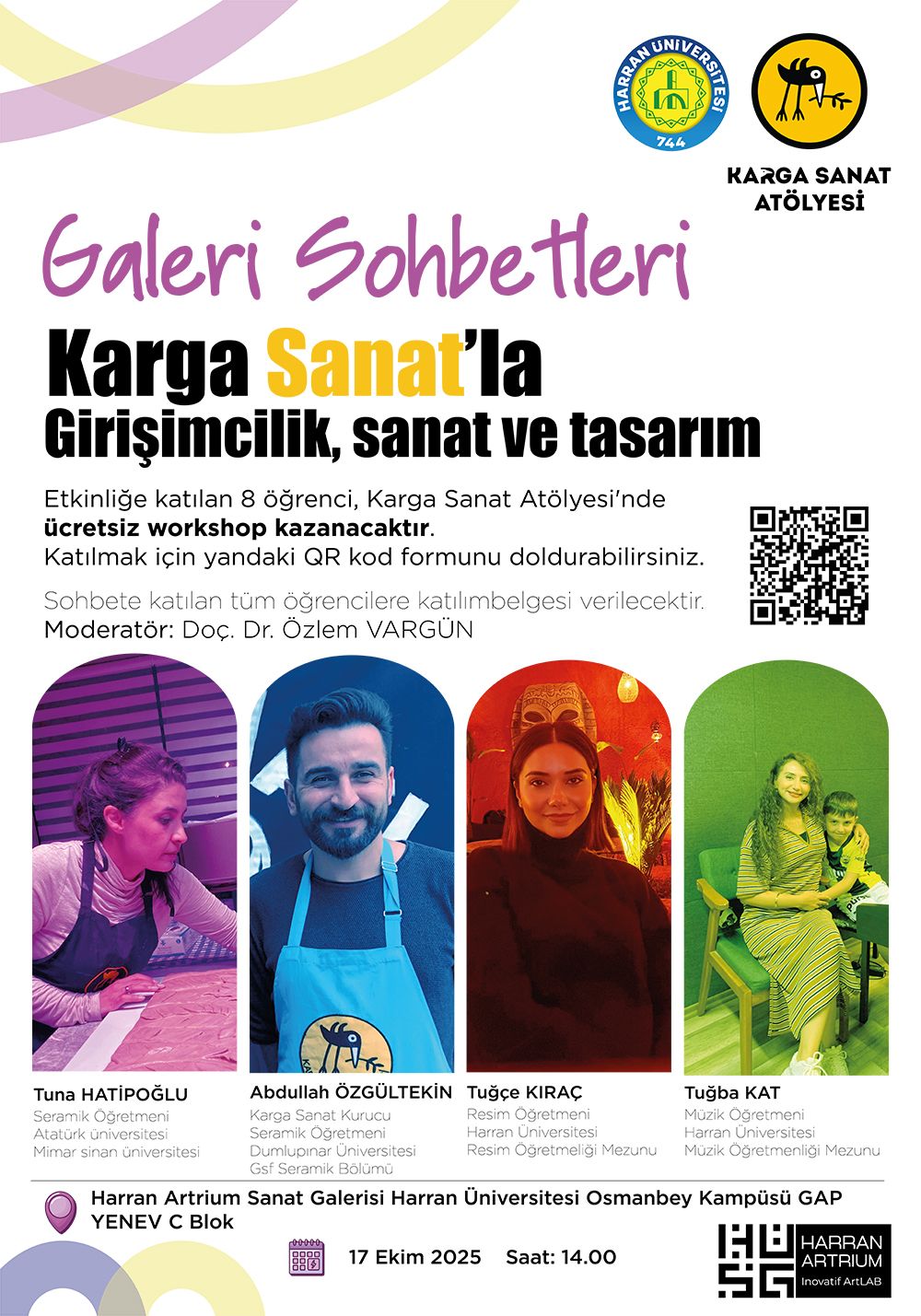  Galeri Sohbetleri: “Karga Sanat’la Girişimcilik, Sanat ve Tasarım” Etkinliği