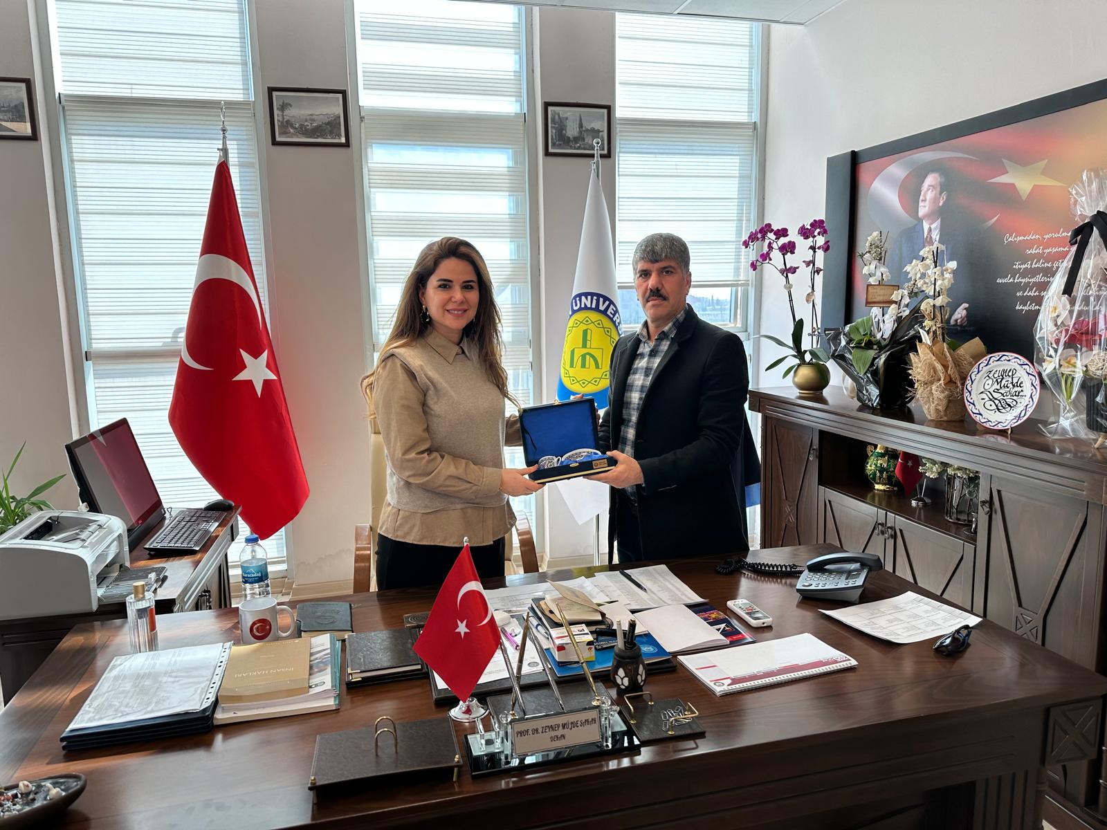 EĞİTİM BİR-SEN ŞANLIURFA 2 NO'LU ŞUBE TEMSİLCİLERİNDEN FAKÜLTEMİZ DEKANLIĞINA ZİYARET