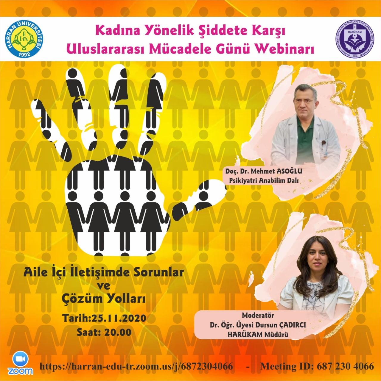 25 Kasım 2020 - Kadına Yönelik Şiddete Karşı Uluslararası Mücadele Günü Webinarı-Aile İçi İletişim