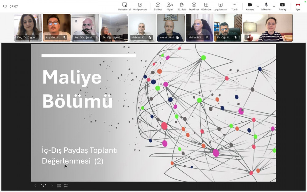 İç ve Dış Paydaş Toplantısı Değerlendirme Görüşmesi