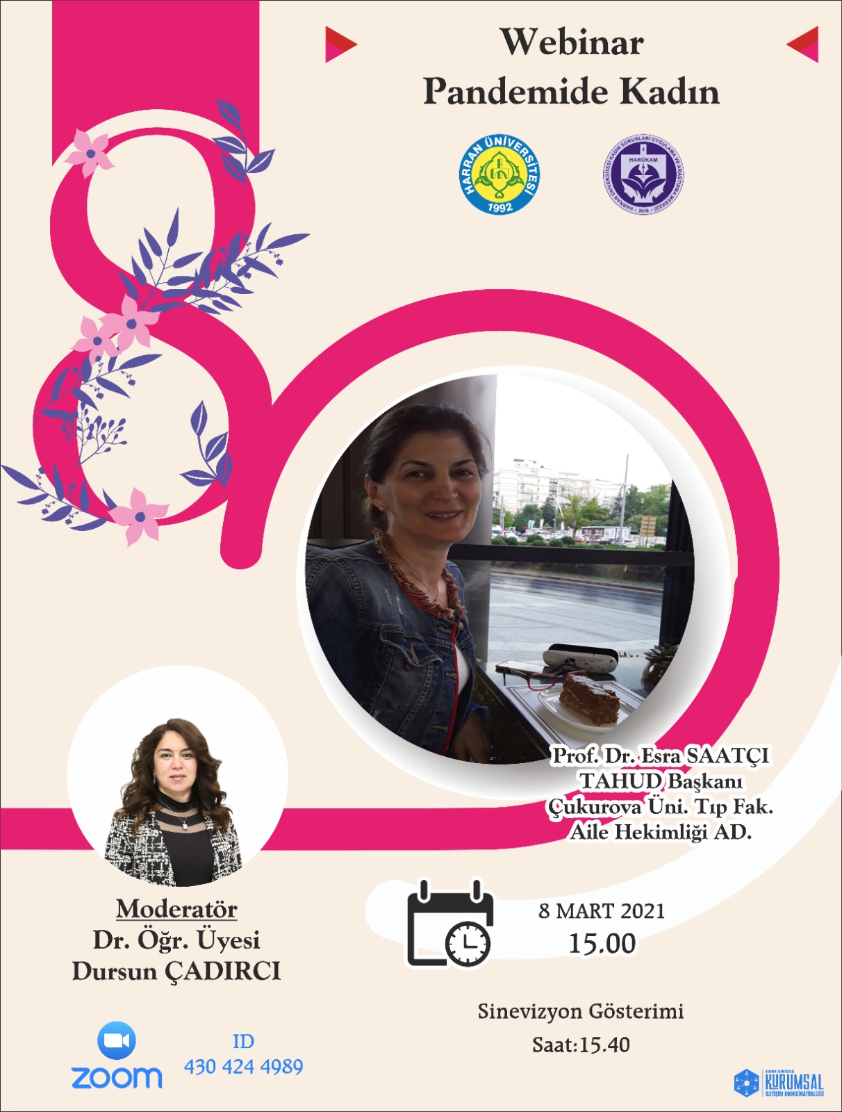 8 Mart 2021 - Pandemide Kadın Sağlığı Webinarı