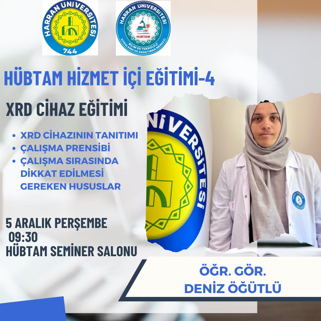 HÜBTAM'da XRD Cihazı Eğitim Semineri
