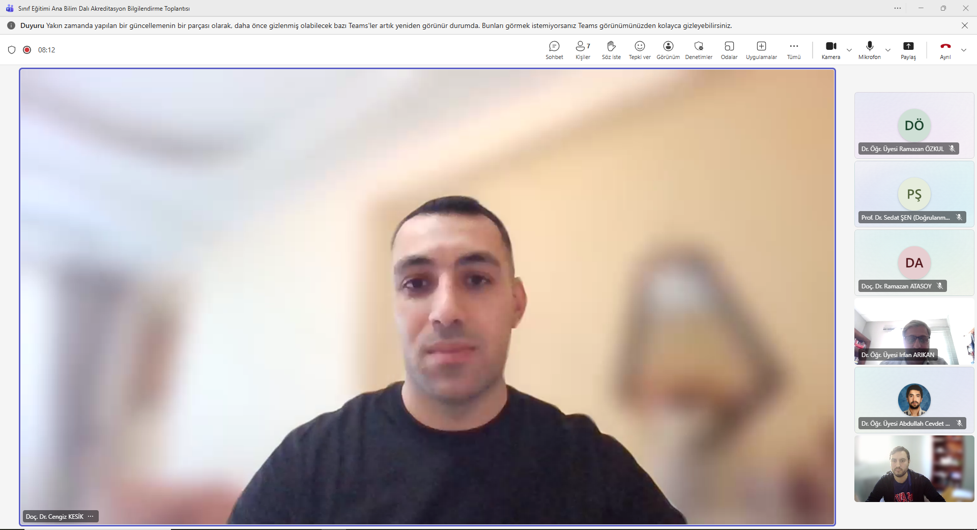 Sınıf Eğitimi Ana Bilim Dalı Akreditasyon Bilgilendirme Toplantısı Yapıldı