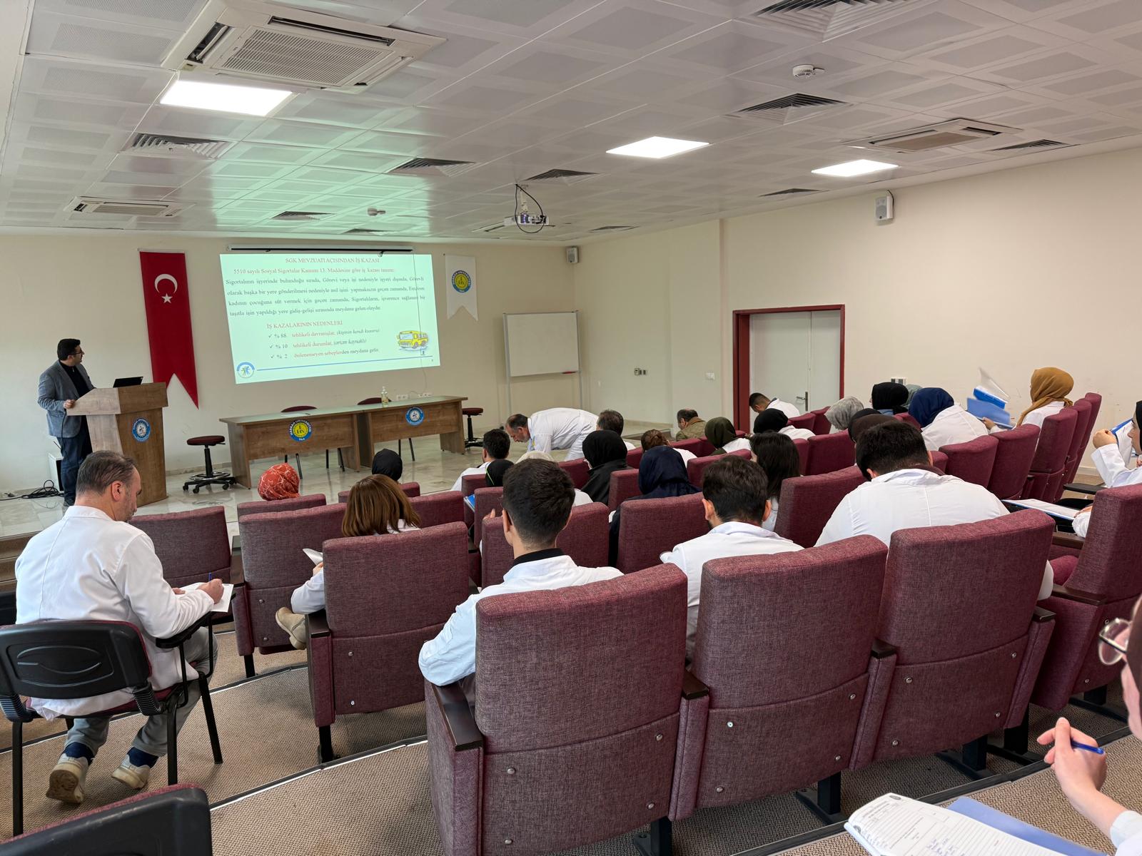 HÜBTAM BİRİMİ PERSONELİNE TEMEL İSG EĞİTİMİ VE PERSONEL SAĞLIK TARAMASI