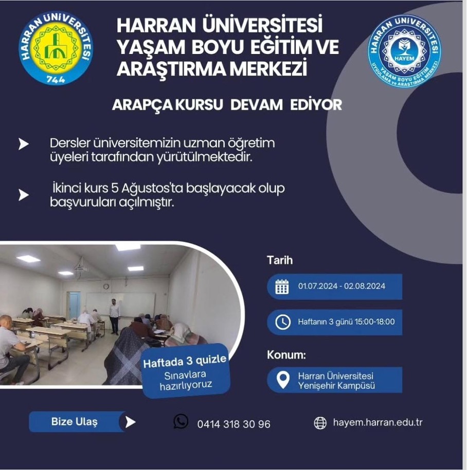 Arapça Muafiyet Kursu