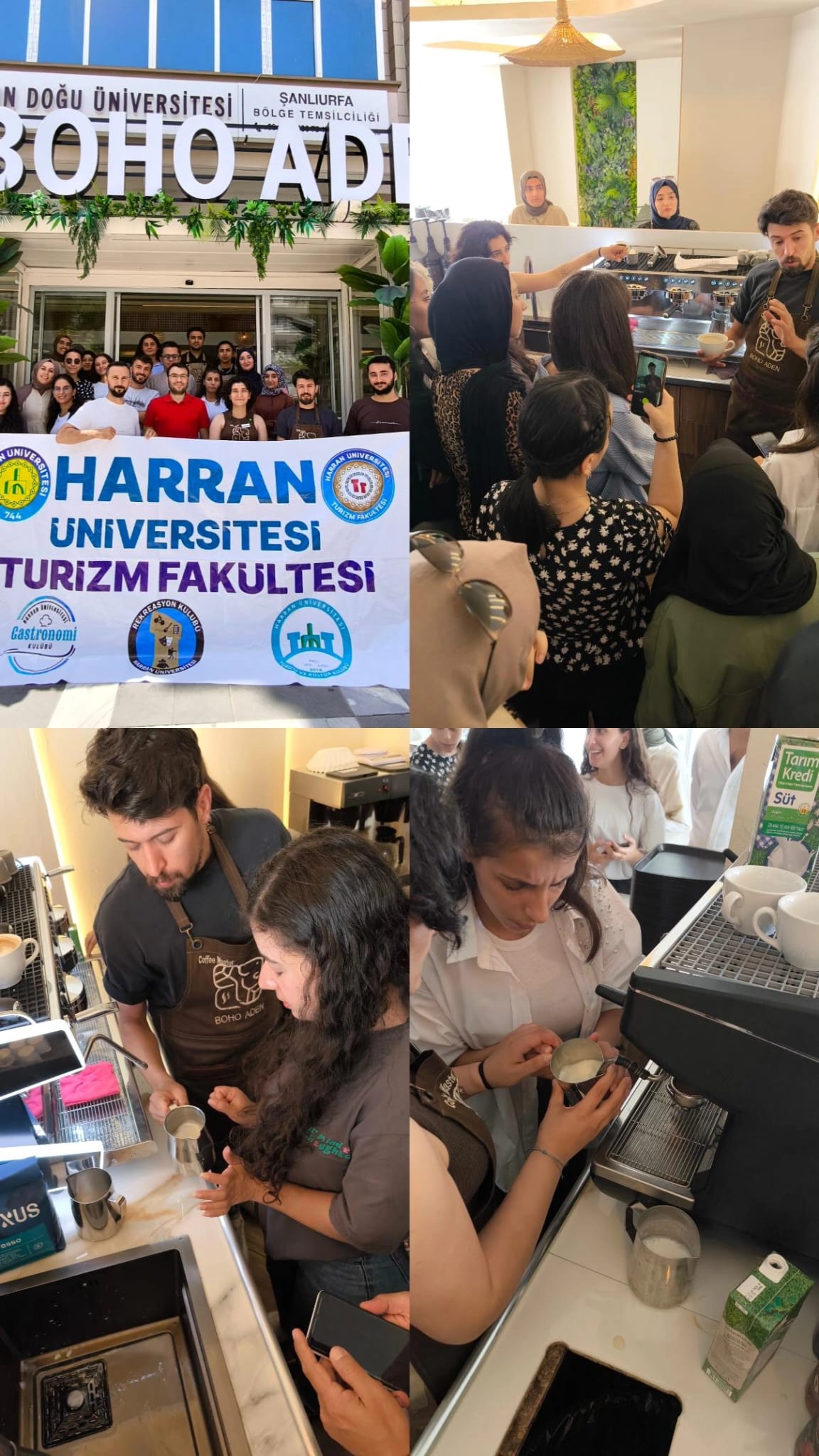 Turizm Fakültesi Gastronomi ve Mutfak Sanatları Öğrencilerinden Kahve Workshop Çalışması