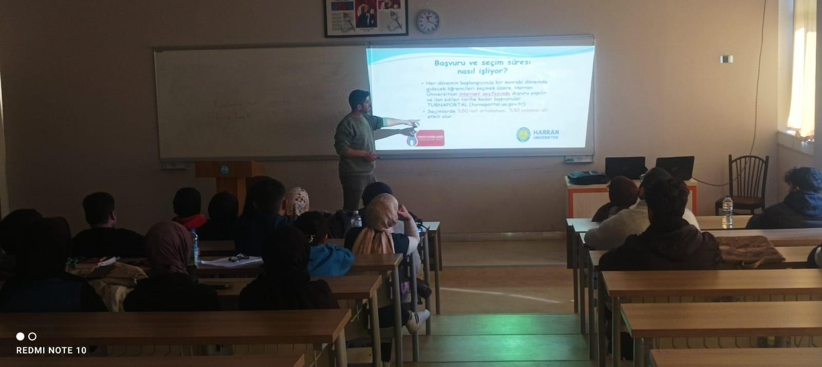 BÖLÜMÜMÜZ ÖĞRENCİLERE YÖNELİK ERASMUS+ BİLGİLENDİRME TOPLANTISI DÜZENLENDİ