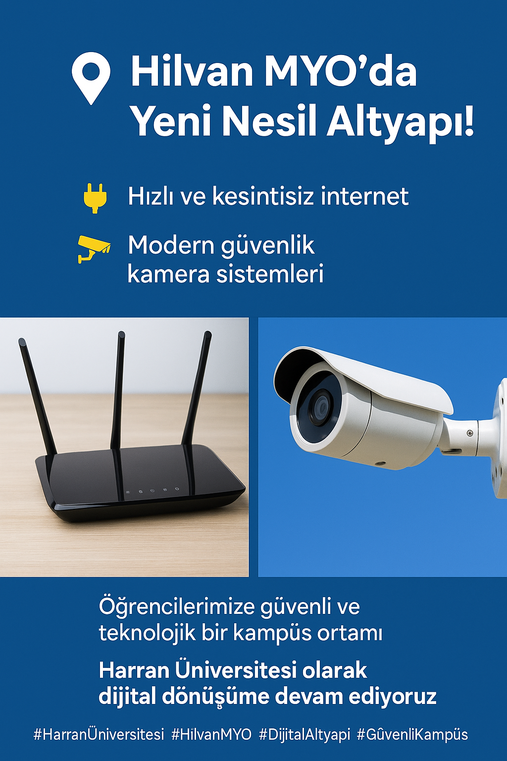 Hilvan MYO’muzun Güvenlik ve İnternet Altyapısı Yenilendi
