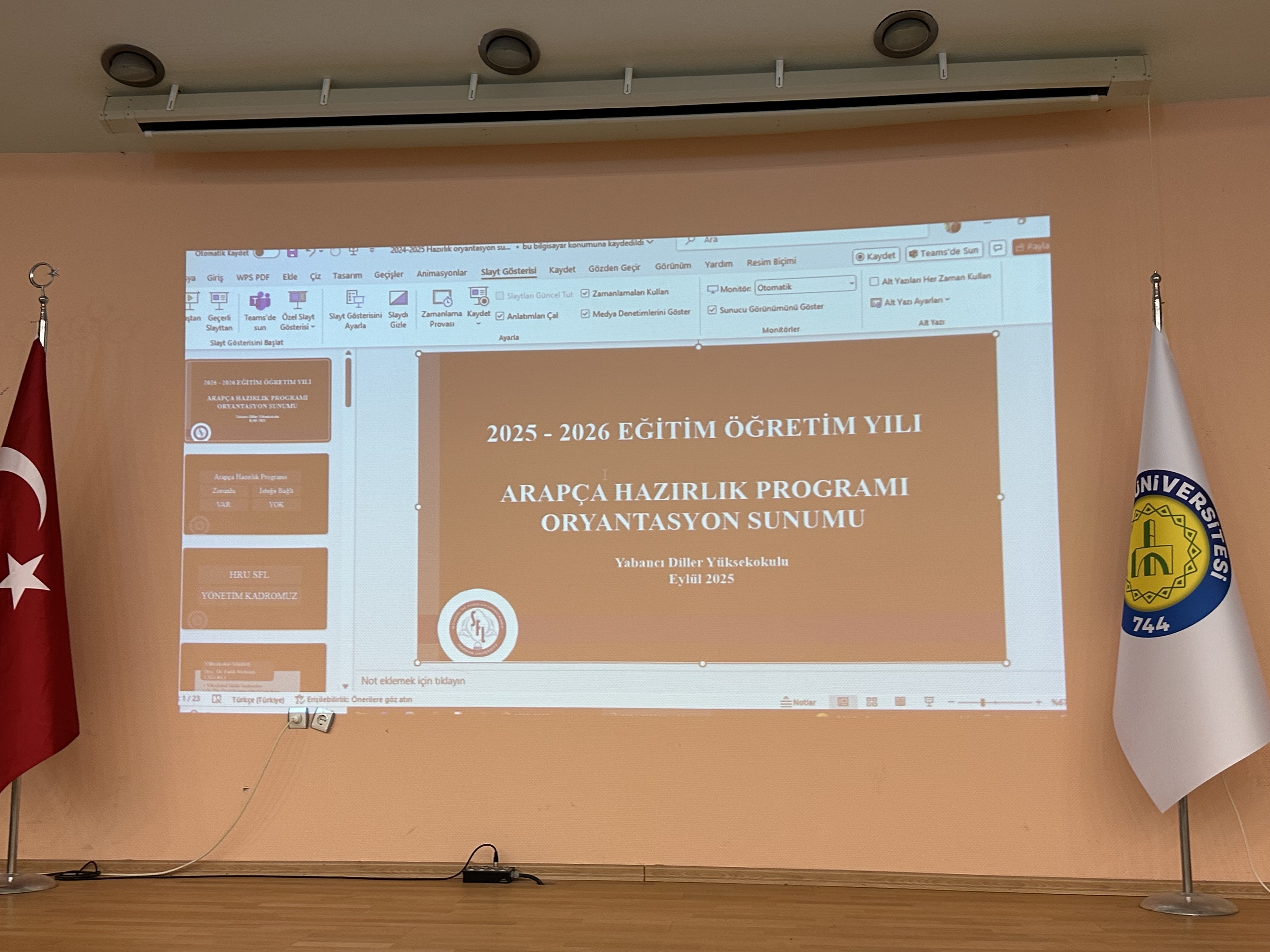 Harran Üniversitesi’nde Arap Dili ve Edebiyatı Hazırlık Sınıfı Oryantasyon Programı Gerçekleştirildi