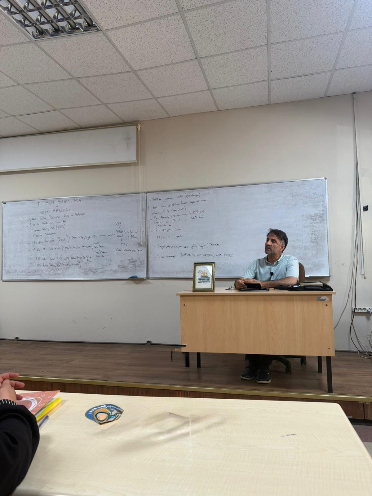 2025-2026 Akademik Yılının İlk Dersinde Gazze’deki İnsani Drama Dikkat Çekildi