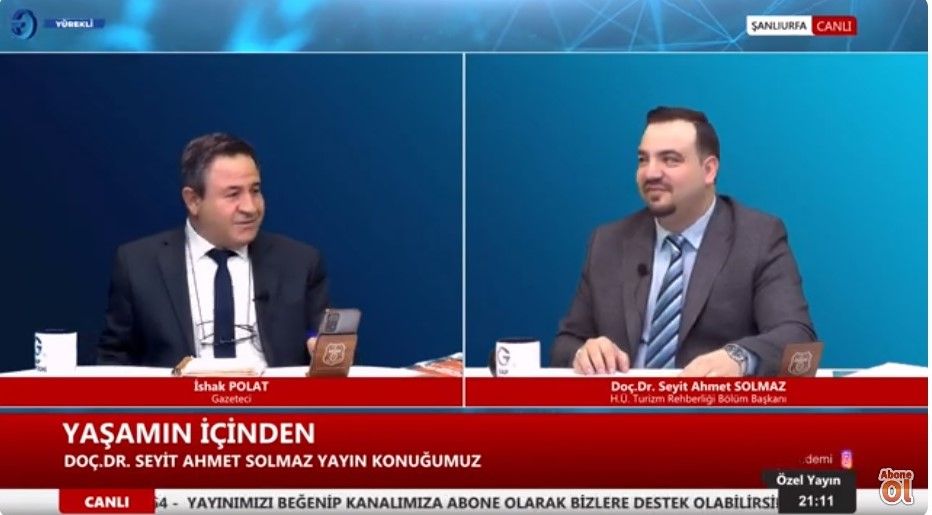 Turizm Rehberliği Bölüm Başkanımız GAP Gündeminde Turizm Rehberliği ve Turizm eğitimi konusunda açıklamalarda bulundu.